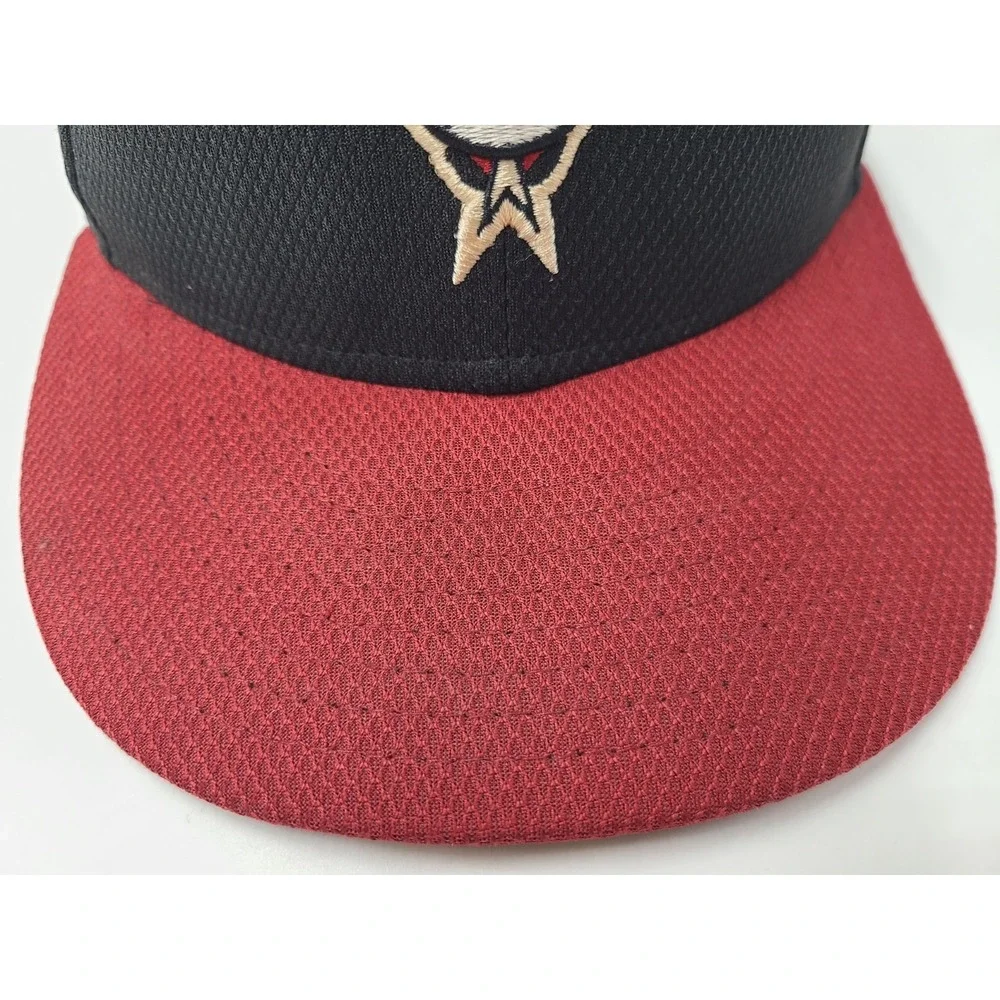 Arizona Diamondbacks New Era 59Fifty Fitted 7 Hat Cap Polyester‎ MLB Black Red